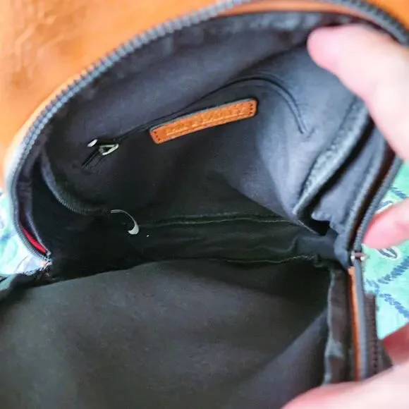 Sam & Hadley Vegan Leather Macrame Guitar Strap Embellished Crossbody Sling Bag - Picture 8 of 10